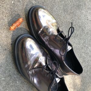 Metallic patent leather DMs Dr Martens 8UK VGUC